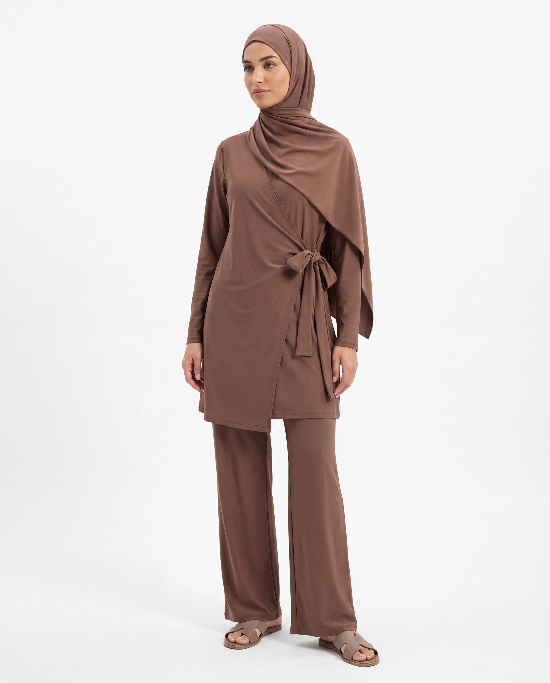 Burkini Croisé - Marron