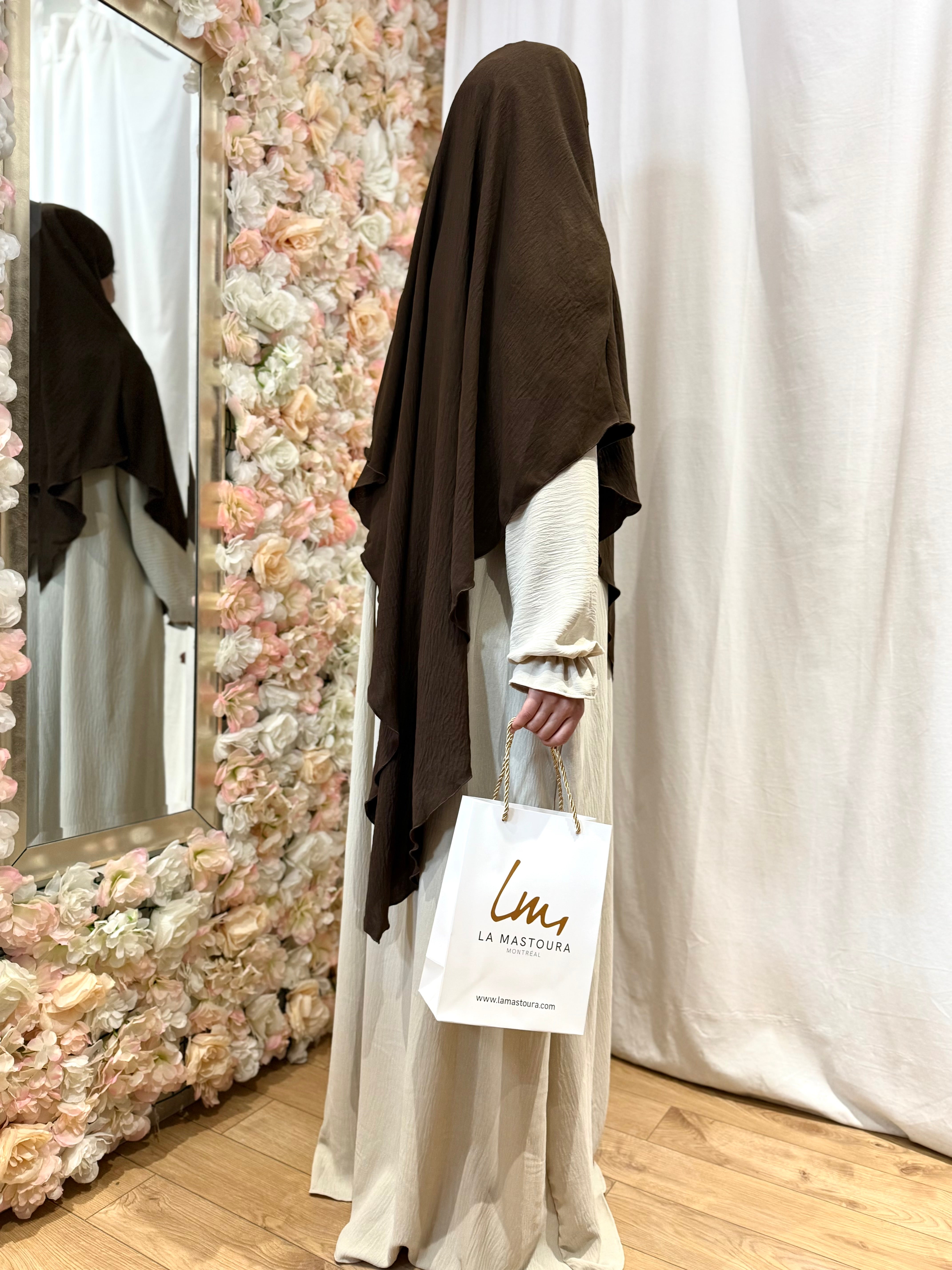 Khimar Khadija - Marron Chocolat