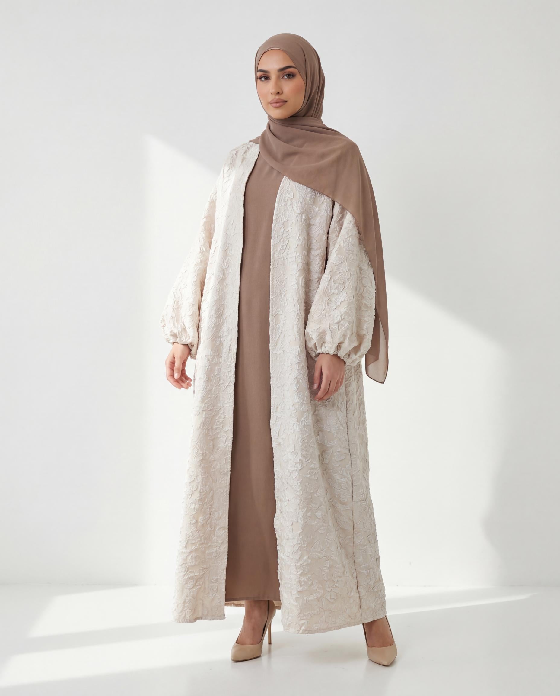 Kimono Bouchra - Beige Clair