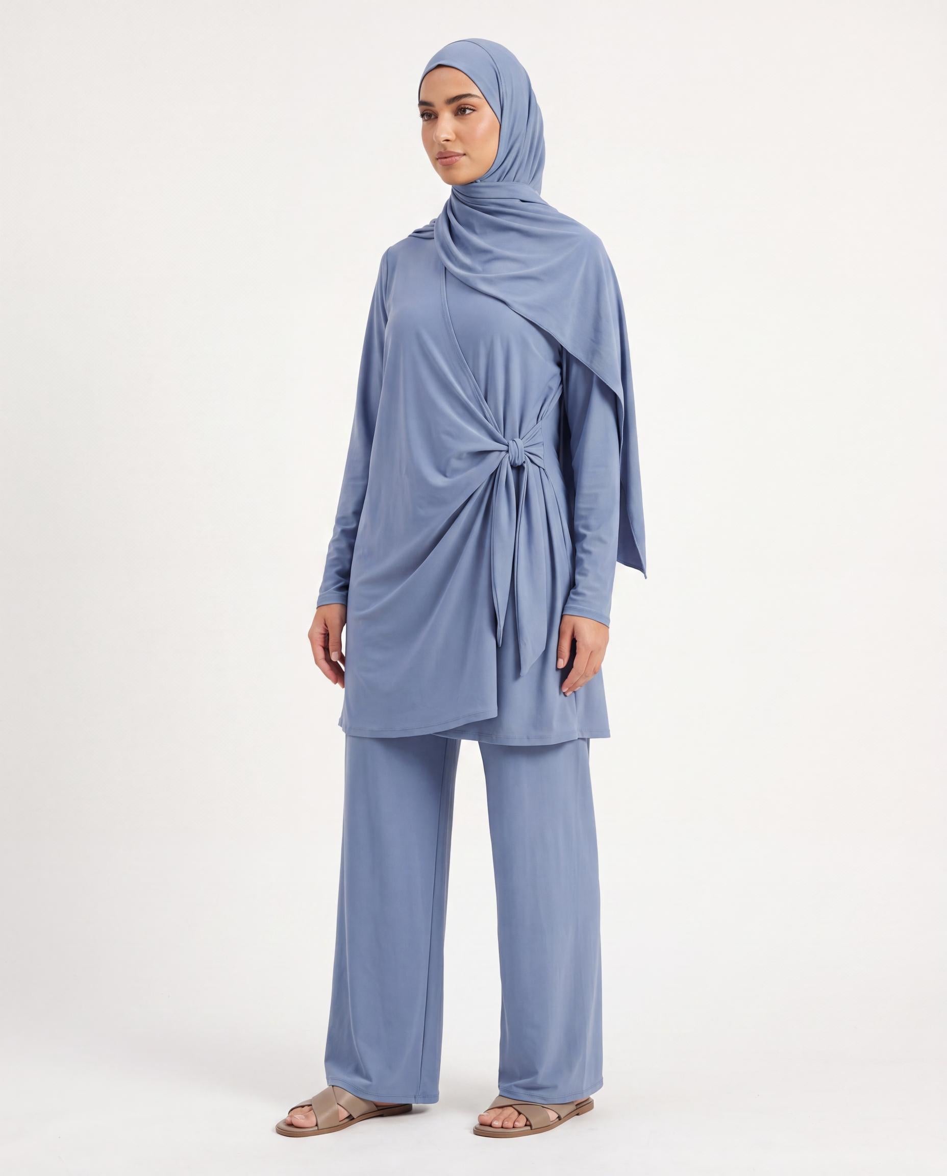 Burkini Croisé - Bleu Jeans