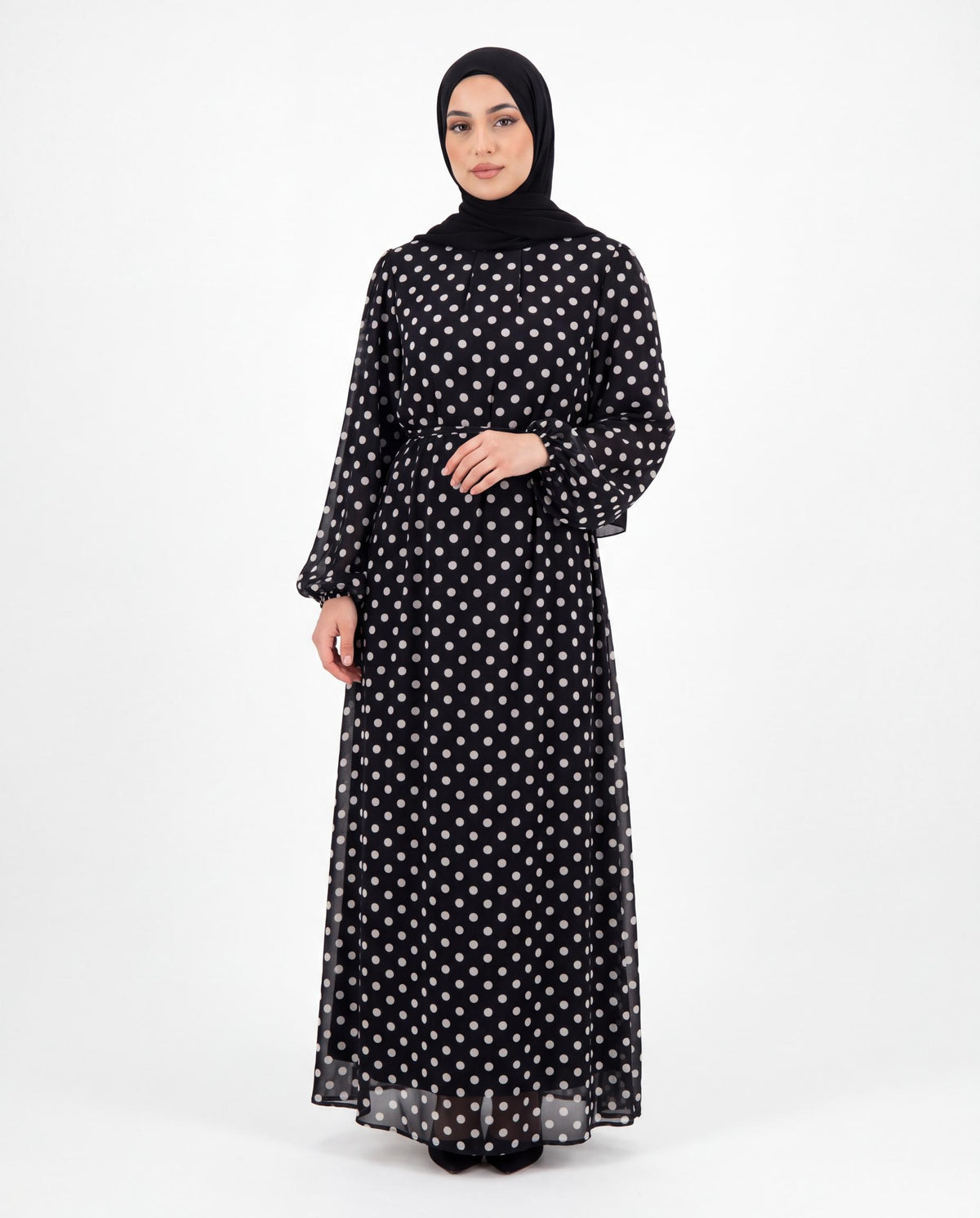 Robe Polka - Noir