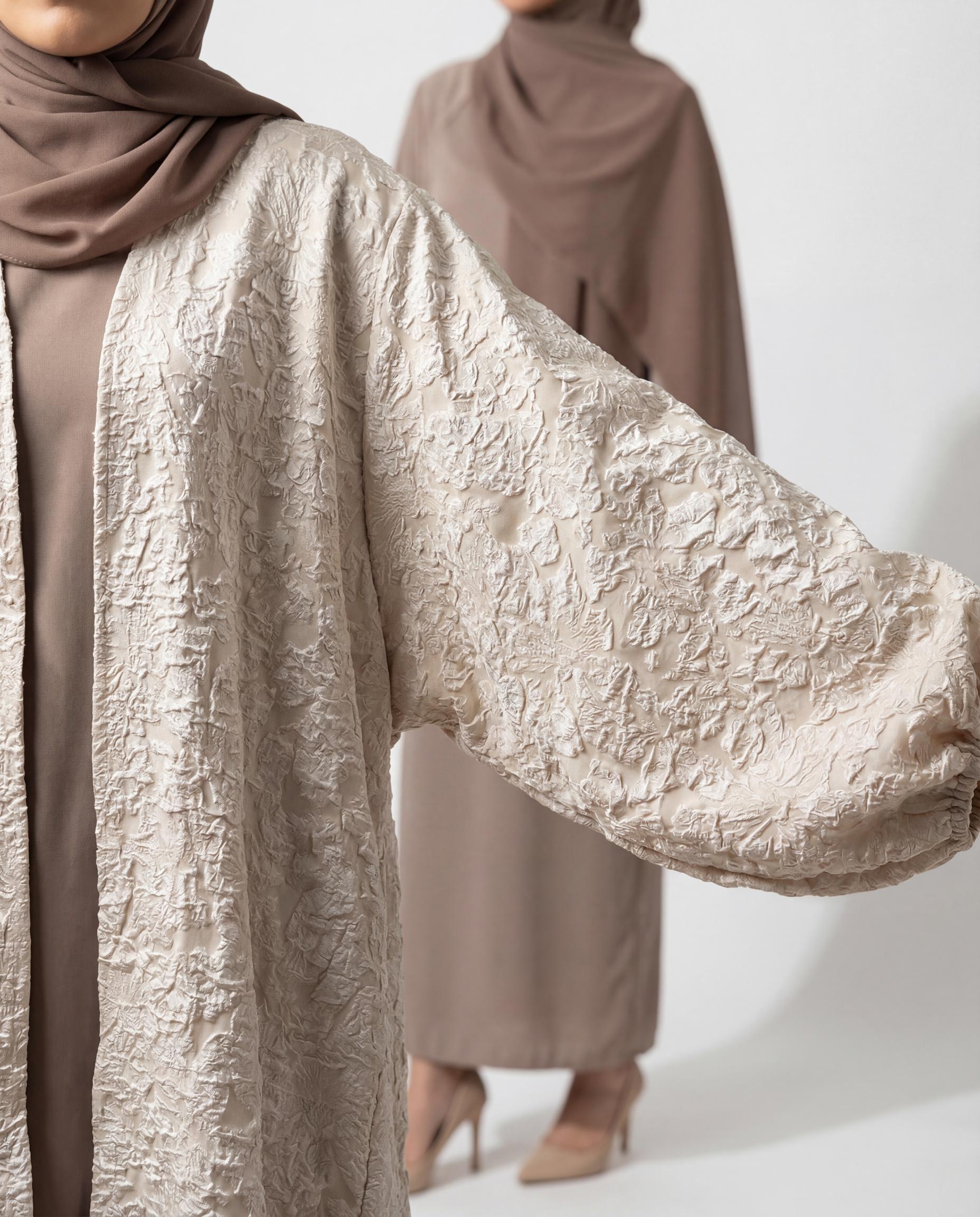 Kimono Bouchra - Beige Clair