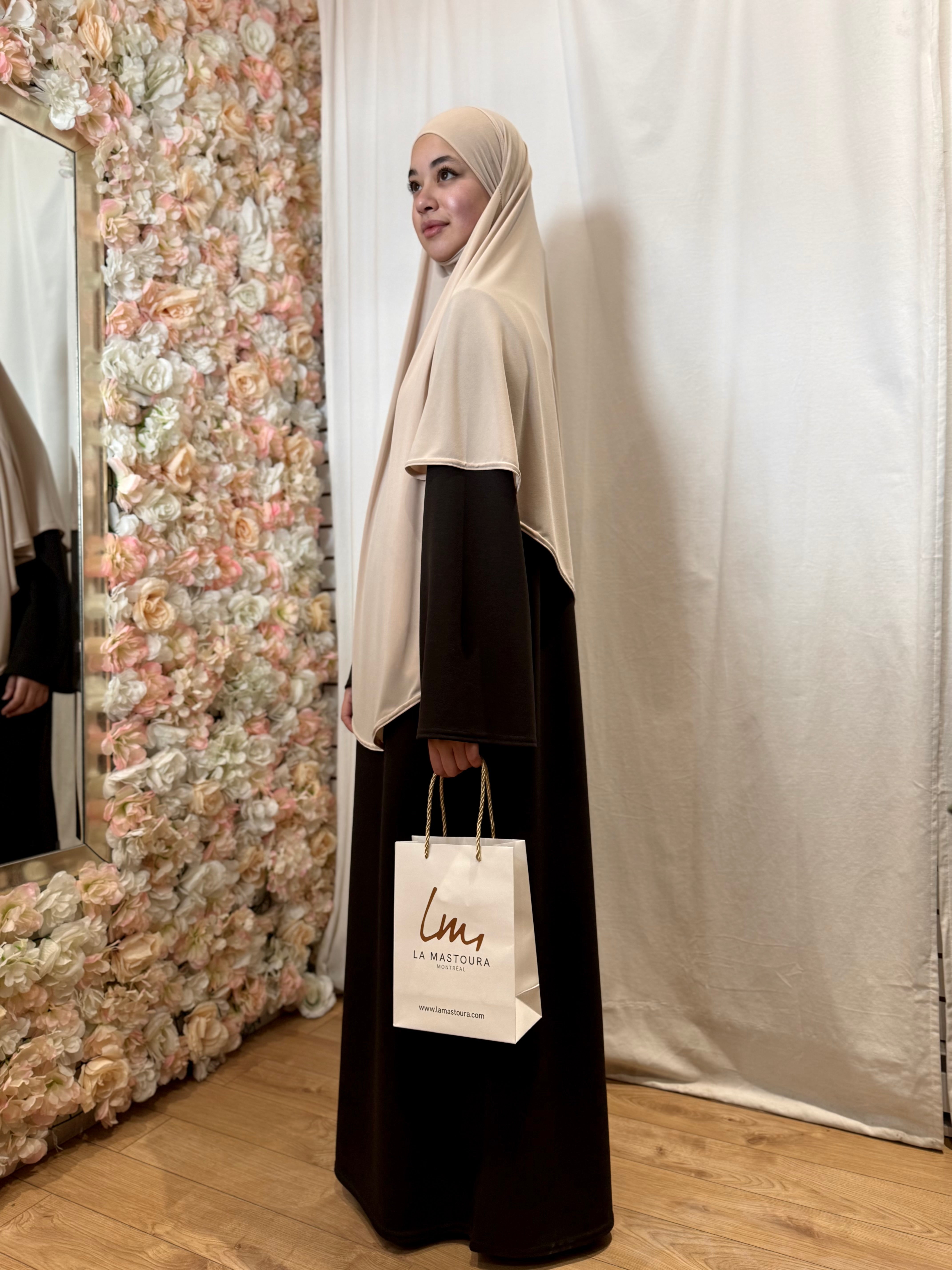 Khimar Jersey Premium - Beige