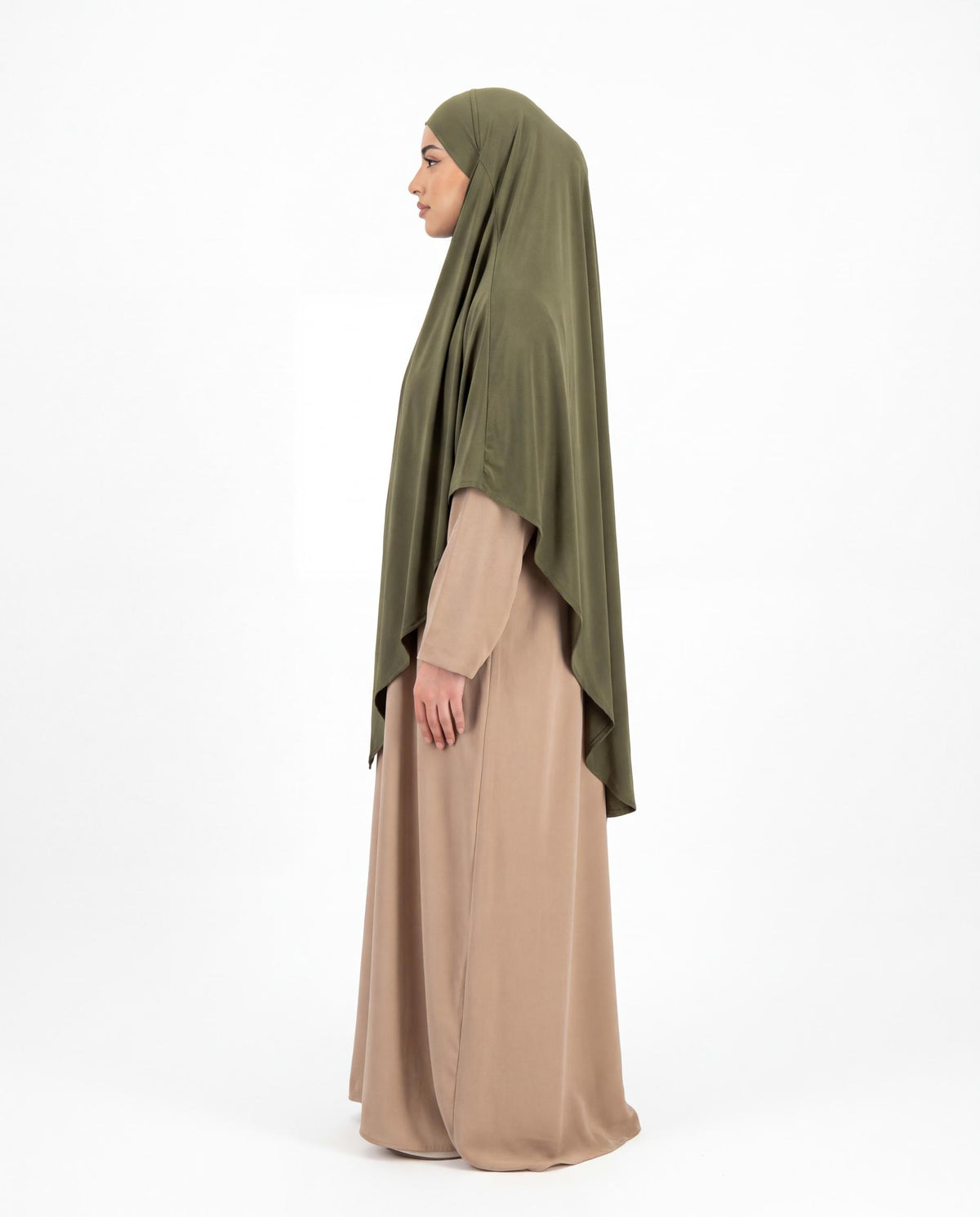 Premium Jersey Khimar - Khaki