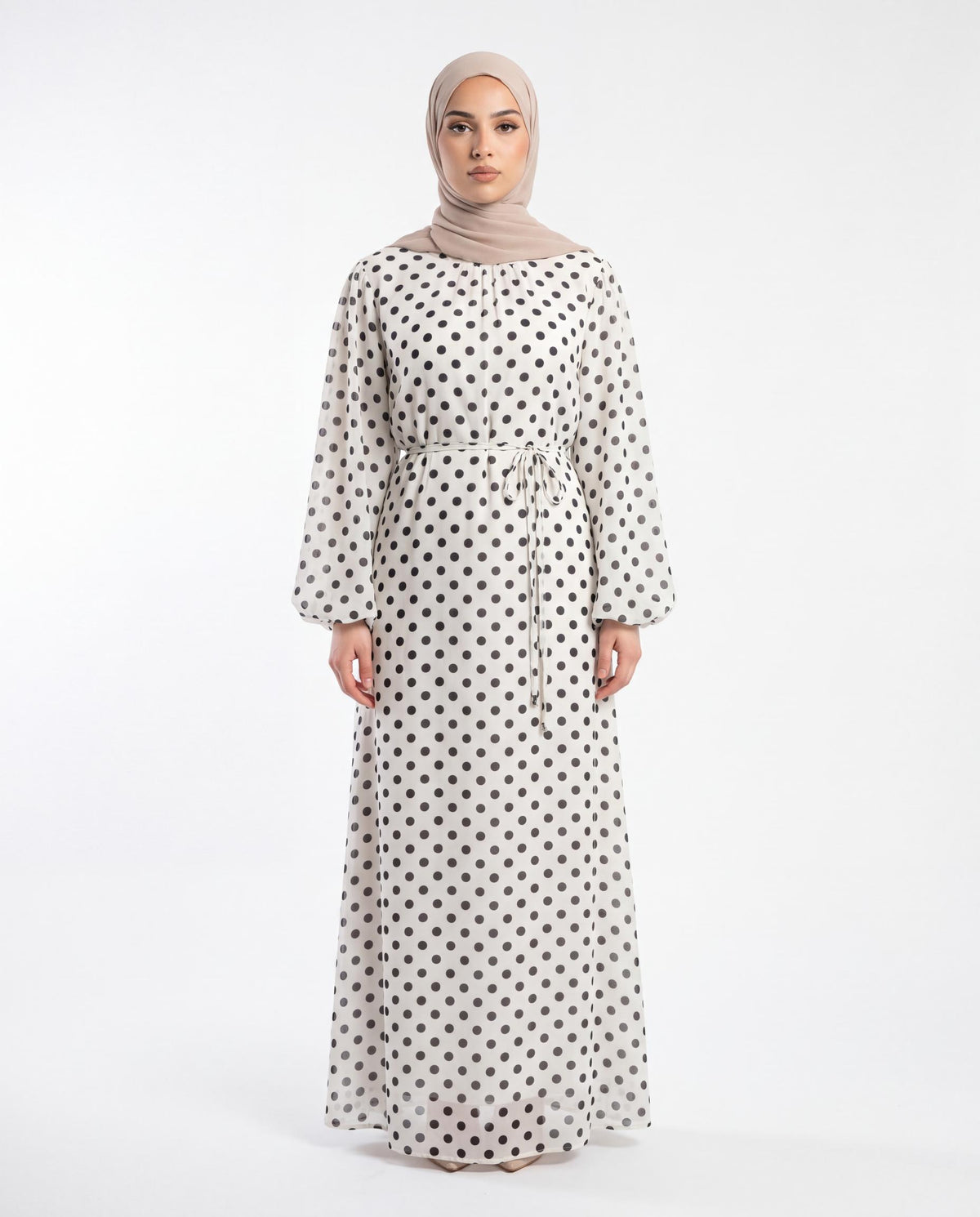 Robe Polka - Blanc