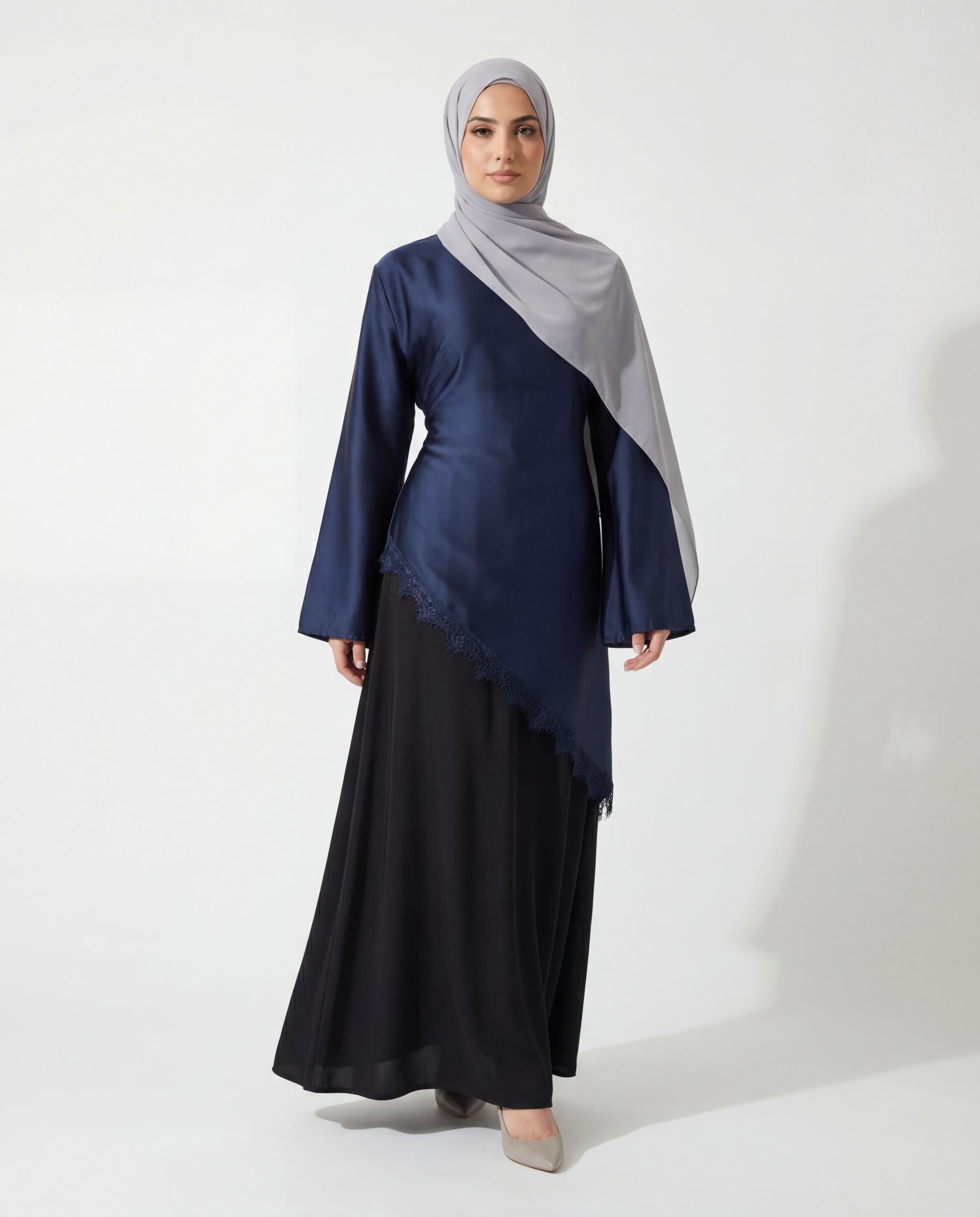 Ensemble Robe Renda - Bleu marine