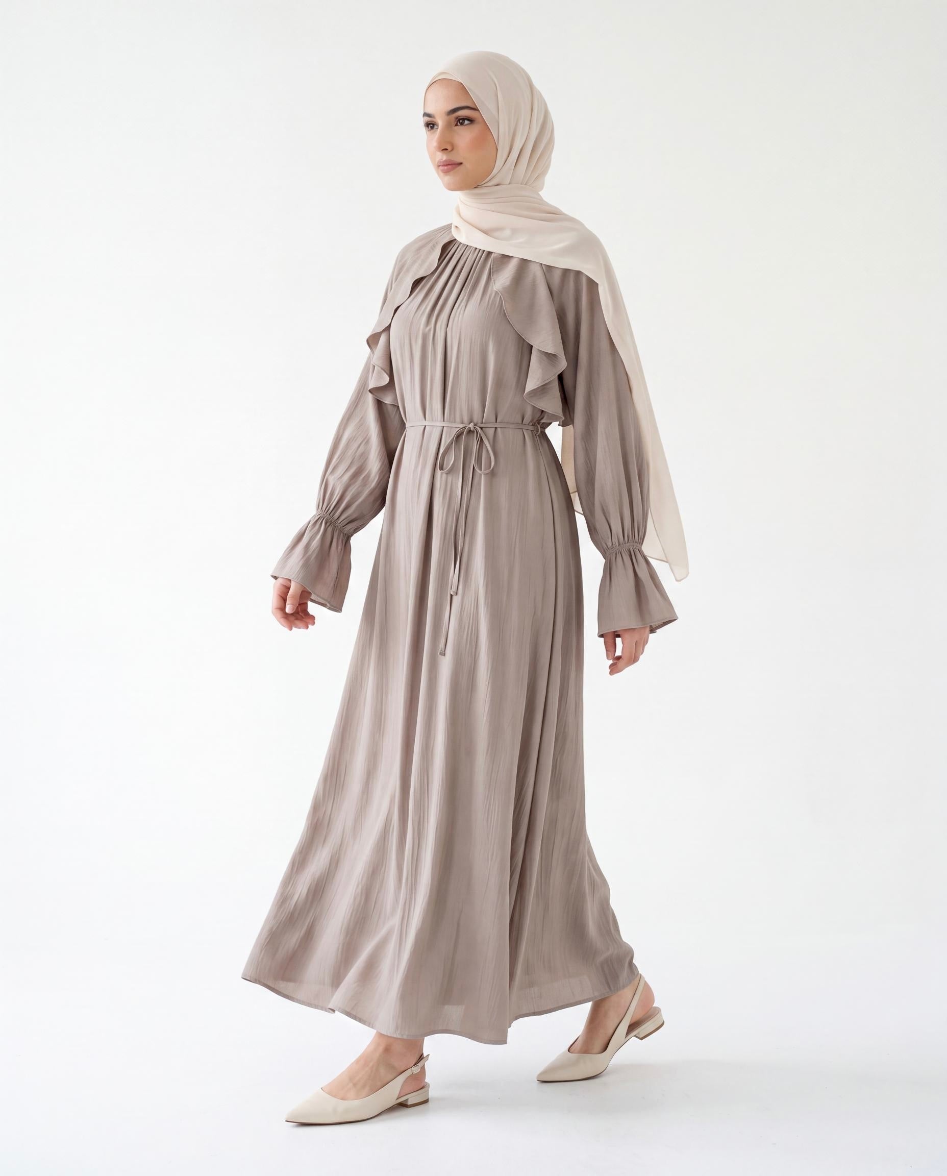 Robe Asmaa - Taupe