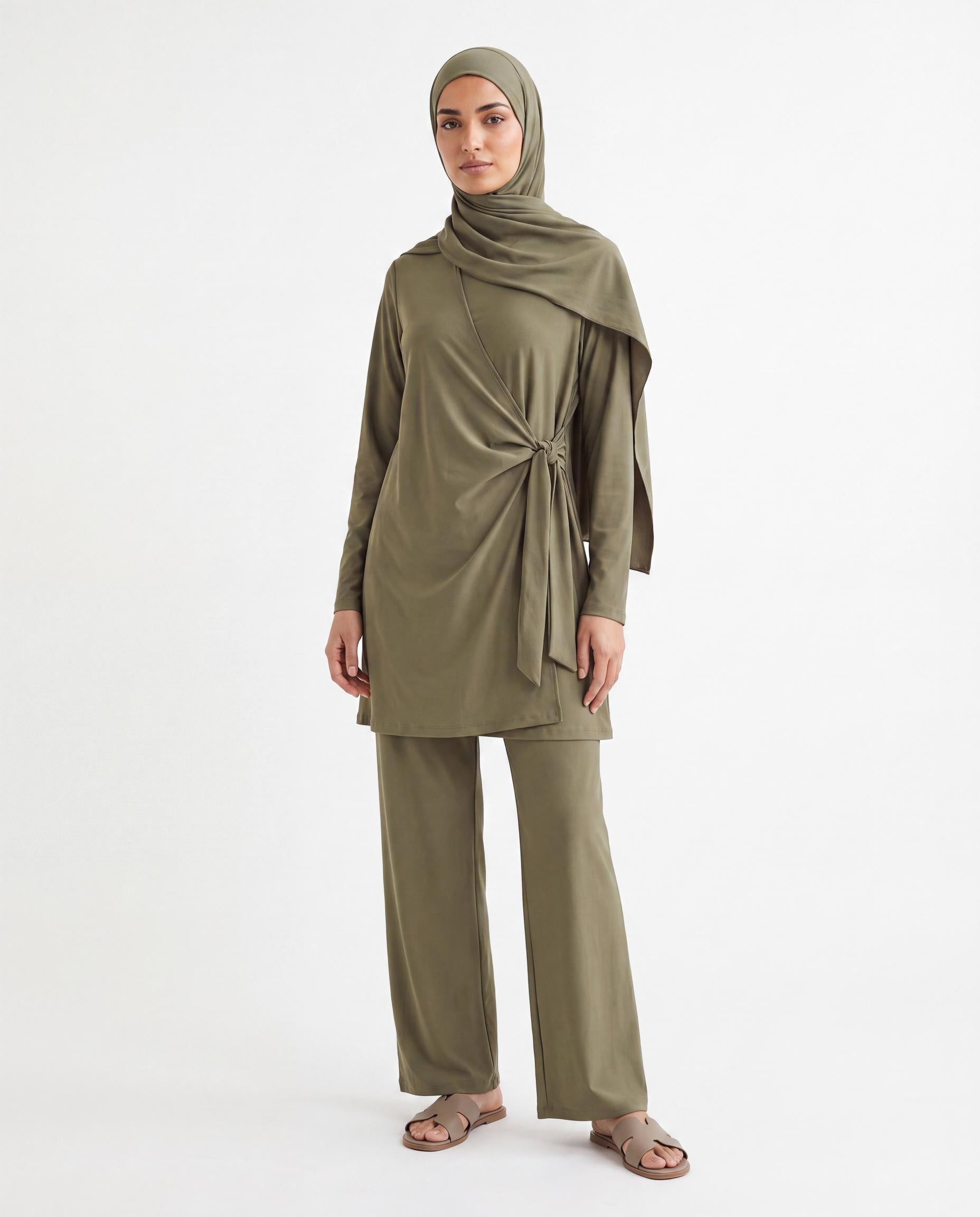 Burkini Croisé - Kaki