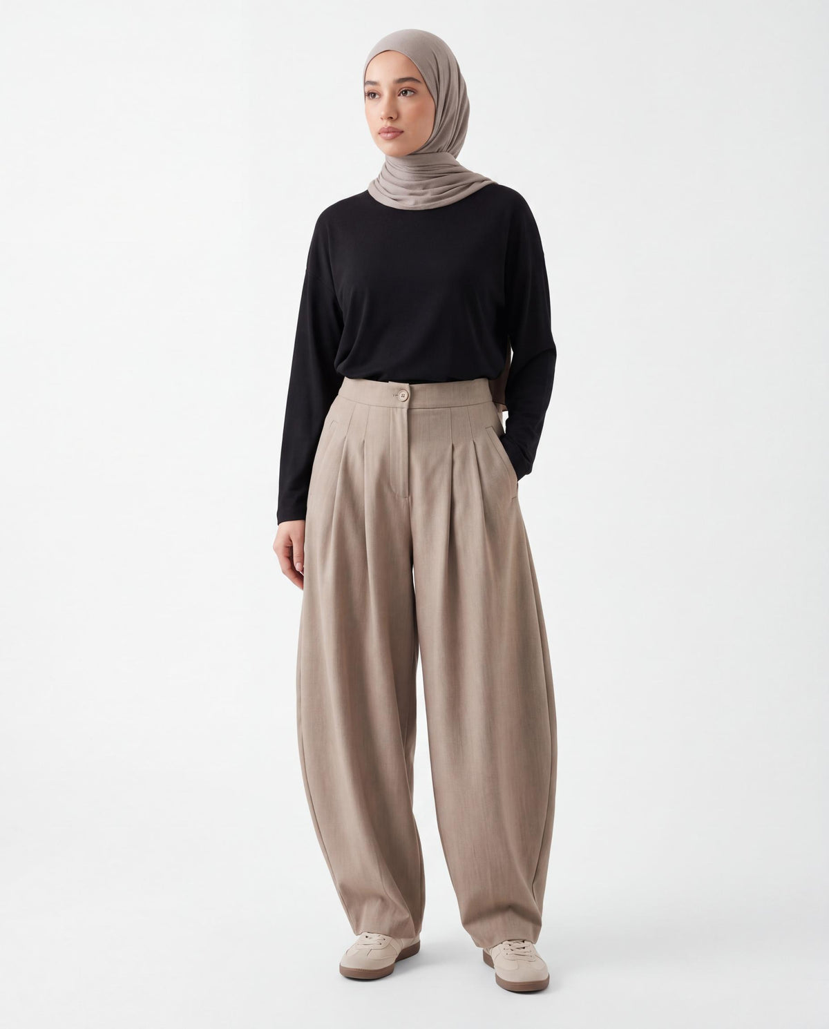 Pantalon Ballon - Taupe