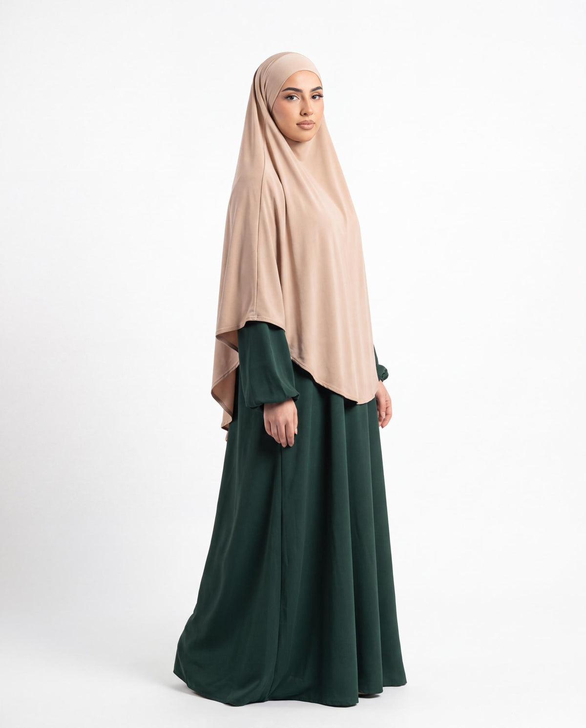 Premium Jersey Khimar - Beige