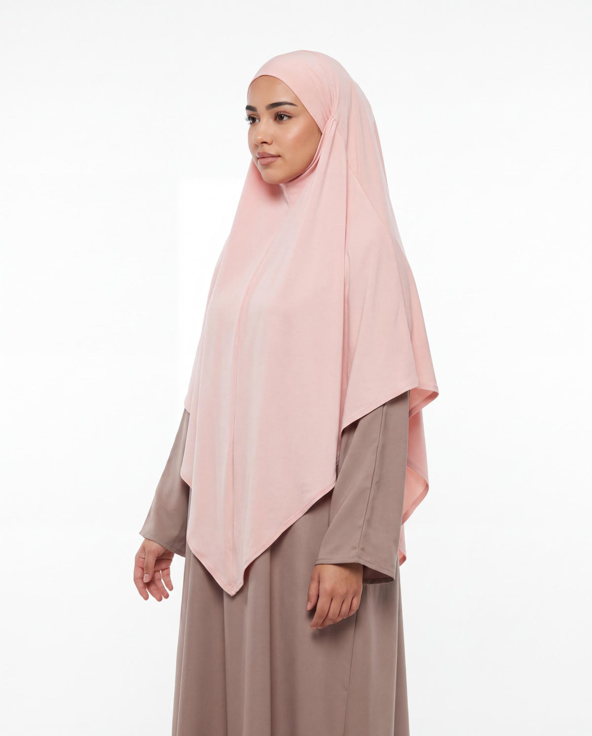 Khimar Jersey Premium - Rose Clair