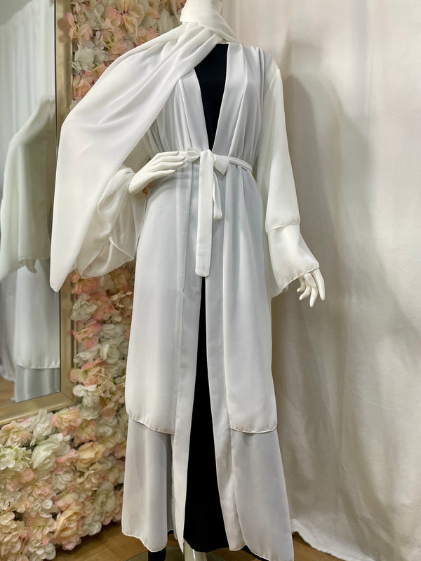 Kimono + Hijab Rania - Blanc