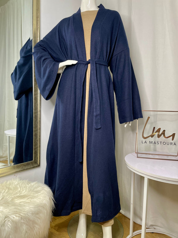 Kimono Maryta HIVER - Bleu Marine