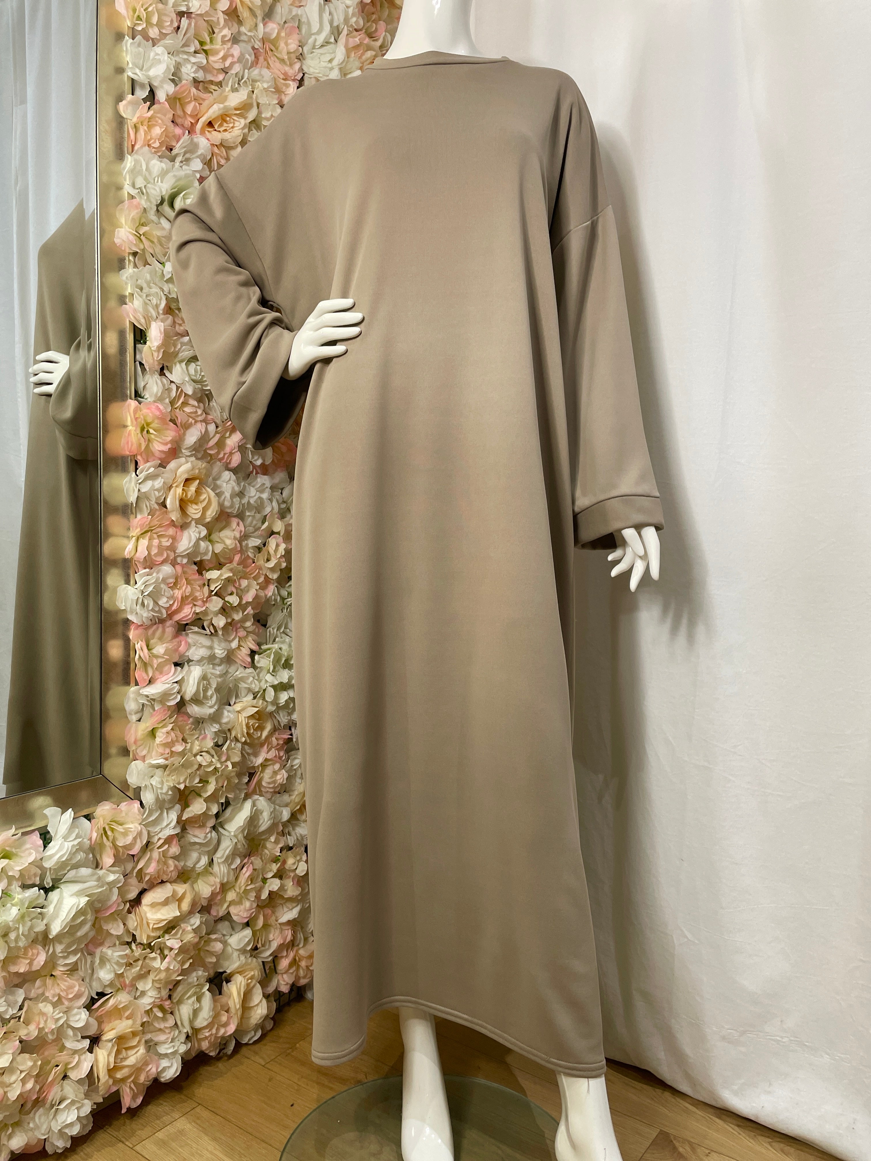 T-shirt dress - taupe