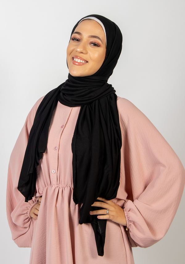 Hijab jersey - Noir "Carbón"