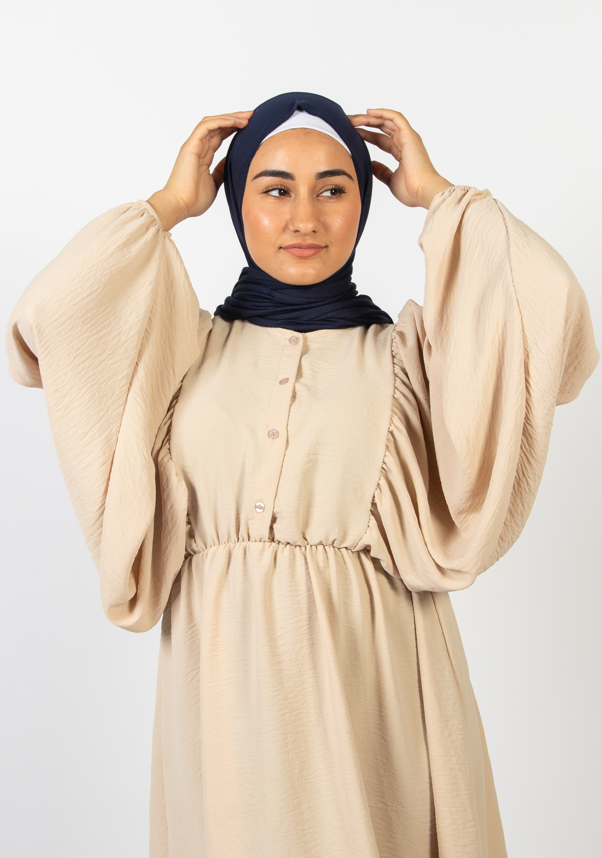 Hijab jersey - "Marino" blue