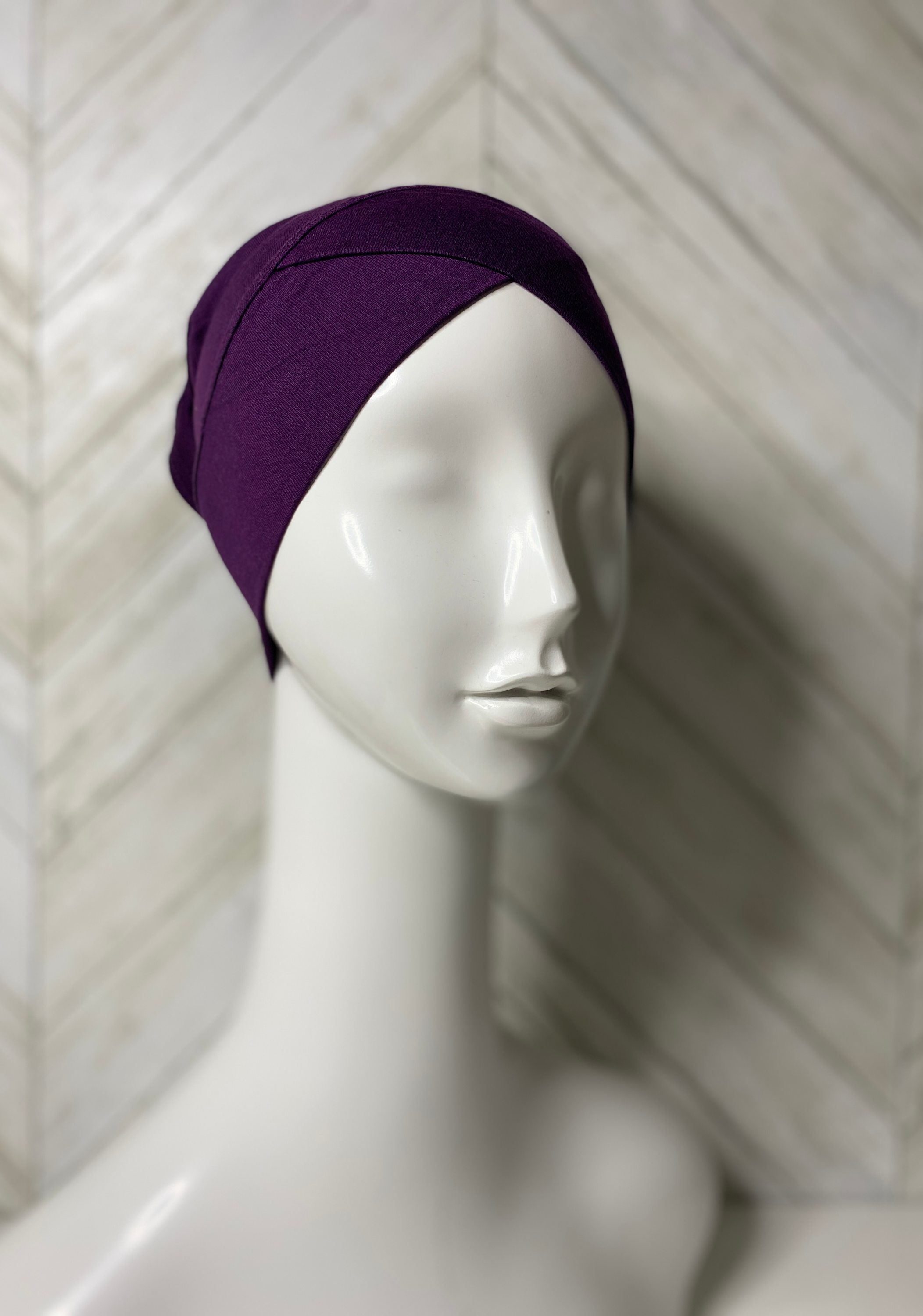 Bonnet Croisé - Violet