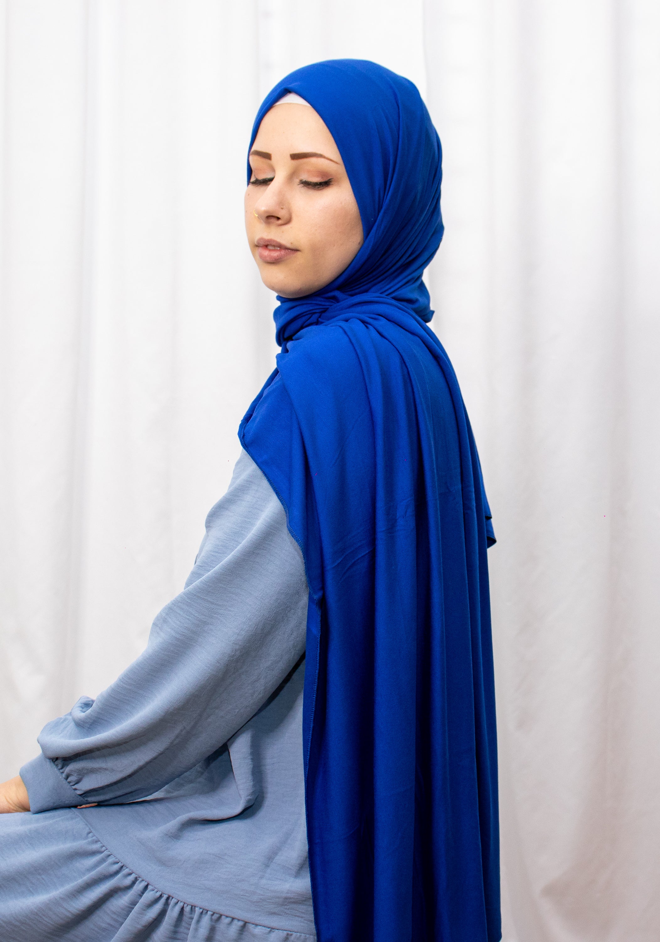 Hijab Jersey - Blue "Electric"
