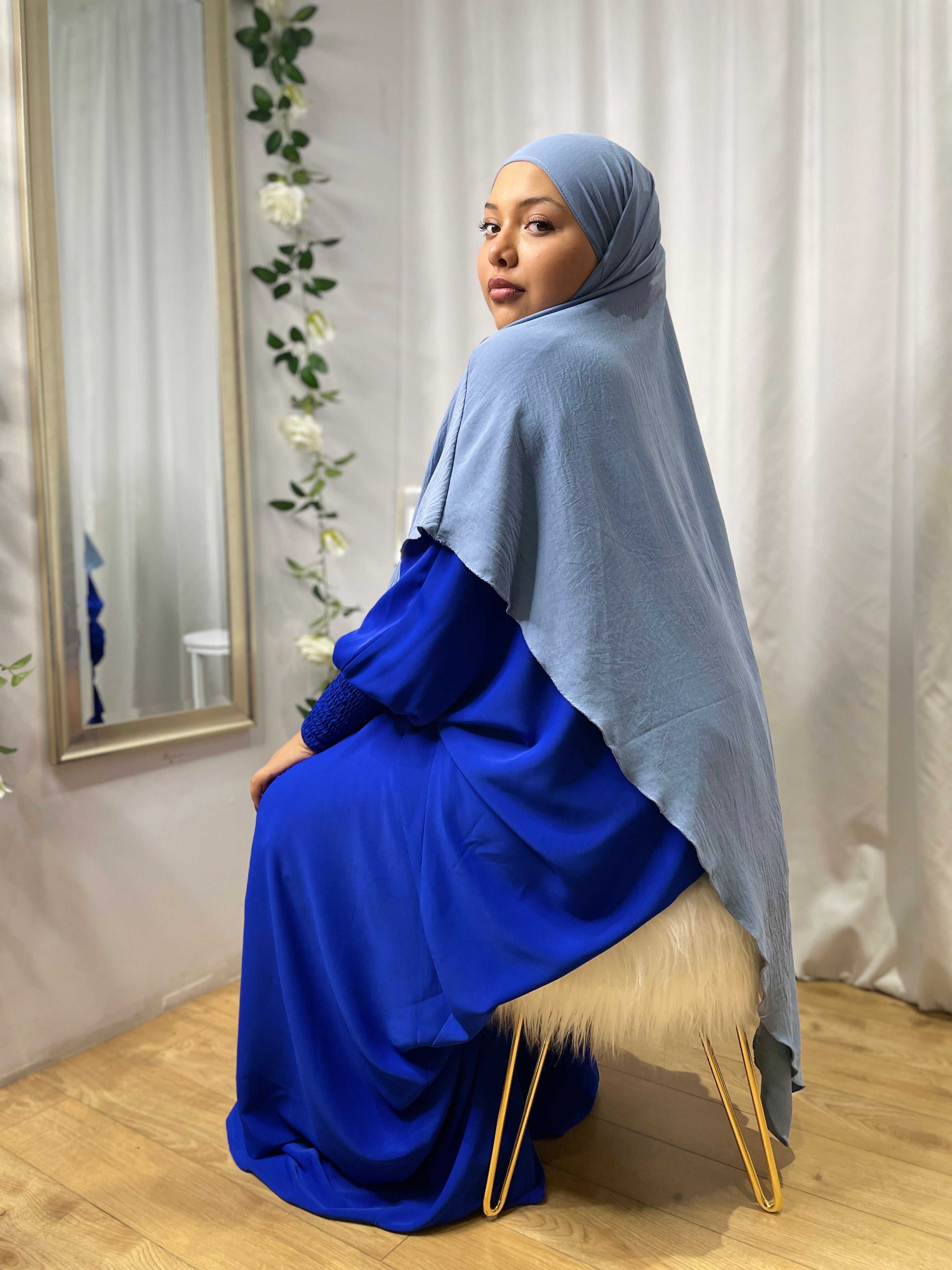 Khimar Khadija - Jeans Blue