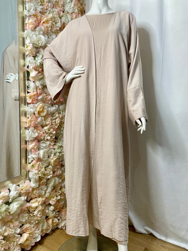 Ensemble Kimono Qamar - Beige Clair