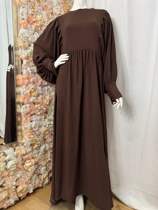 Robe Loriana - Marron Chocolat