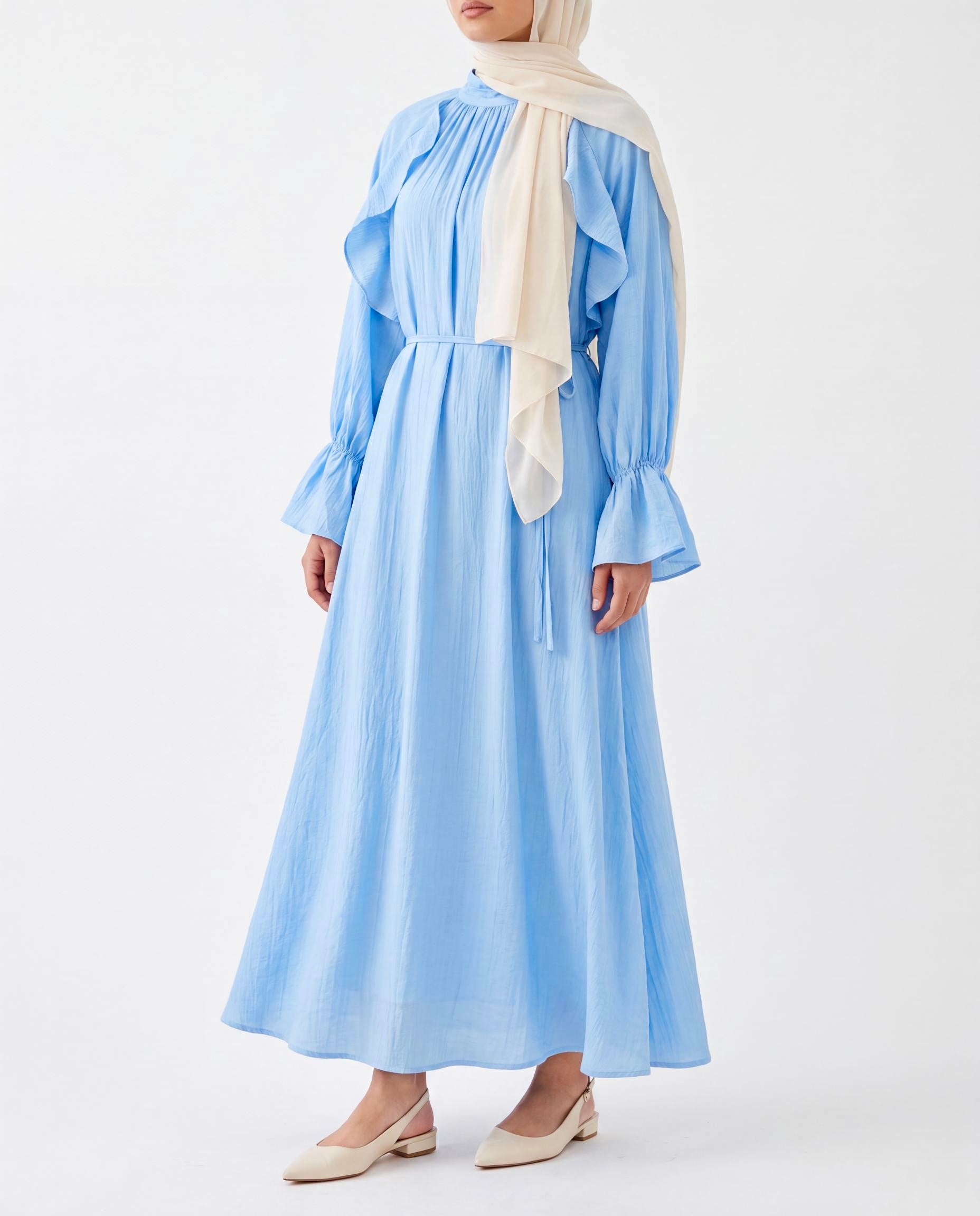 Robe Asmaa - Bleu Ciel