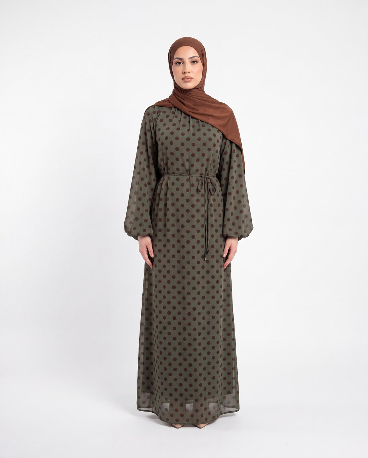 Robe Polka - Kaki