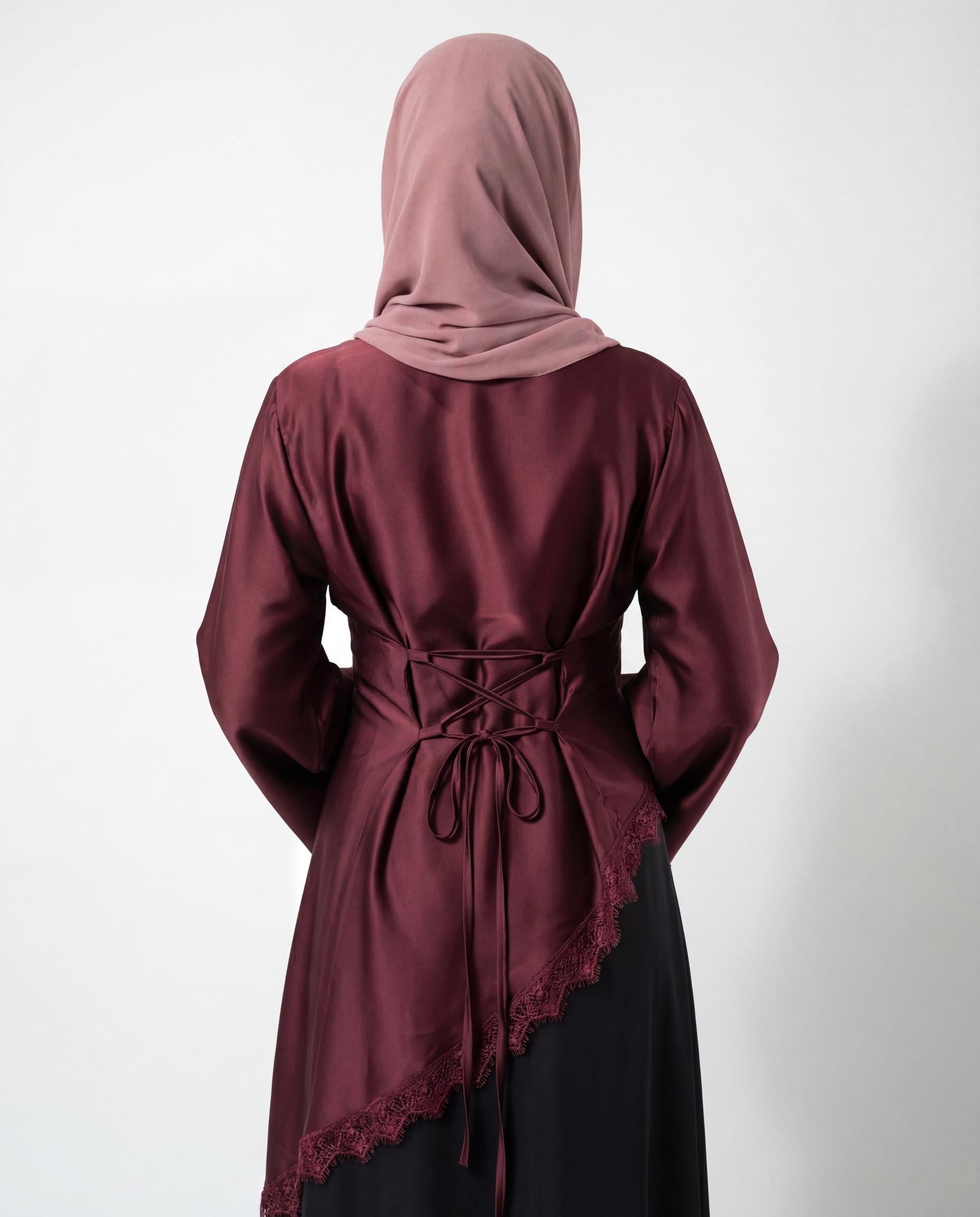 Ensemble Robe Renda - Bordeaux