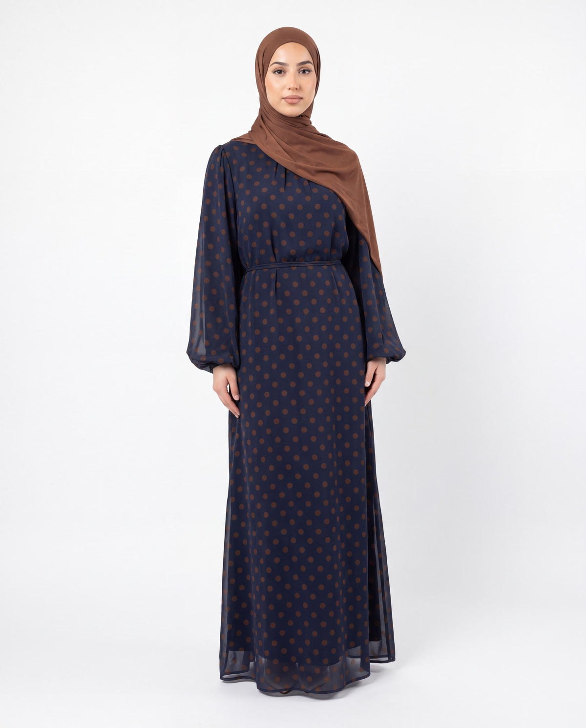 Robe Polka - Bleu Marine