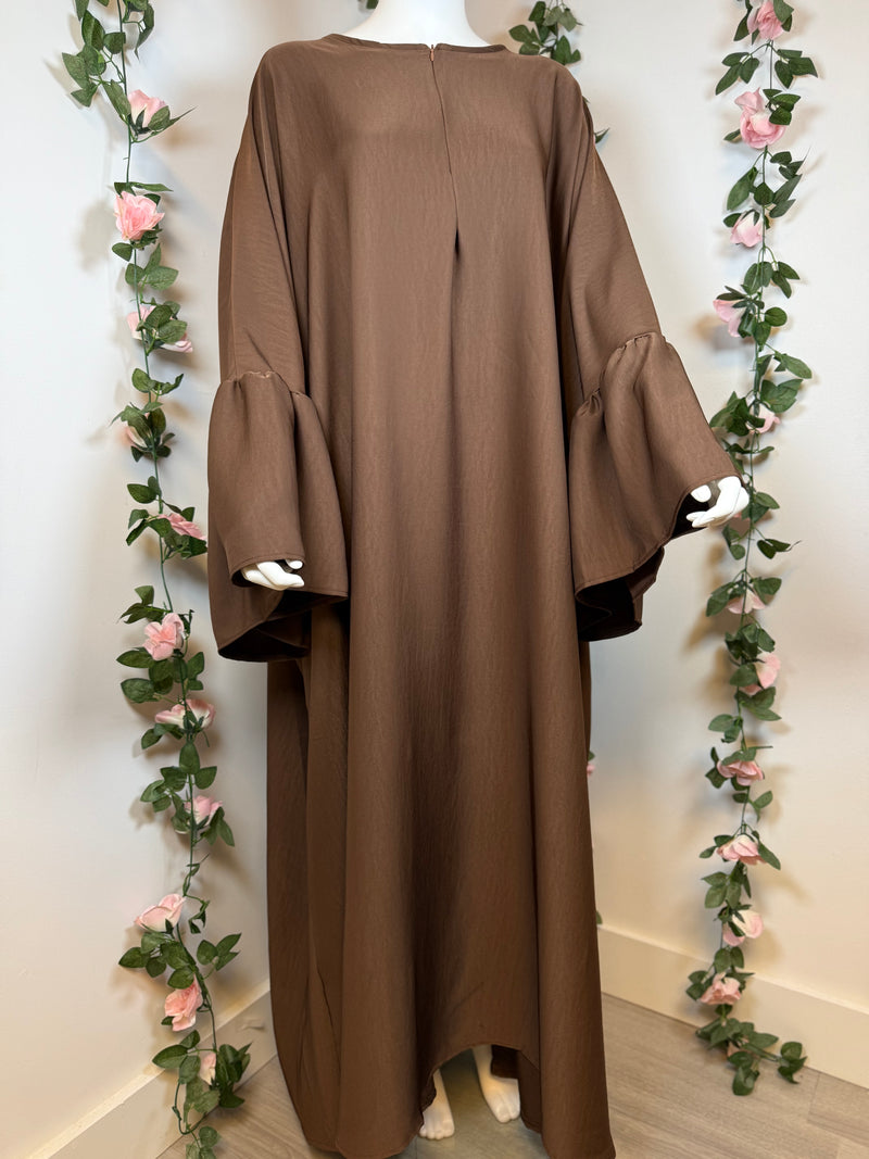 Abaya Oum Salama - Marron