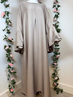 Abaya Oum Salama - Taupe