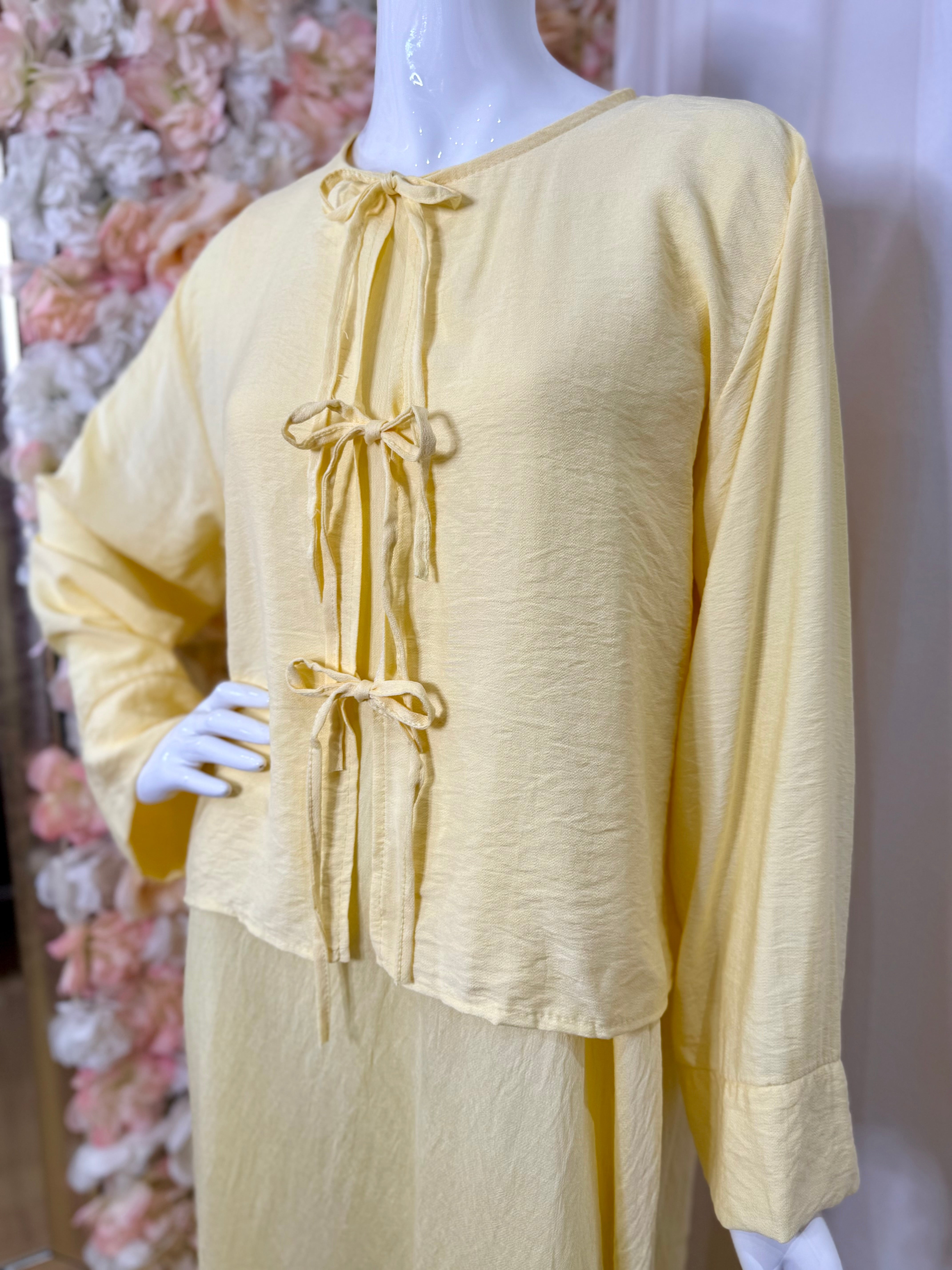 Lamia Dress Set - Yellow