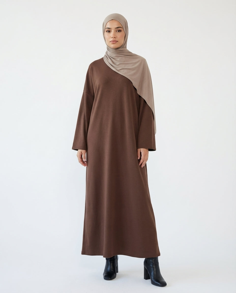 Robe Pull - Marron Noisette