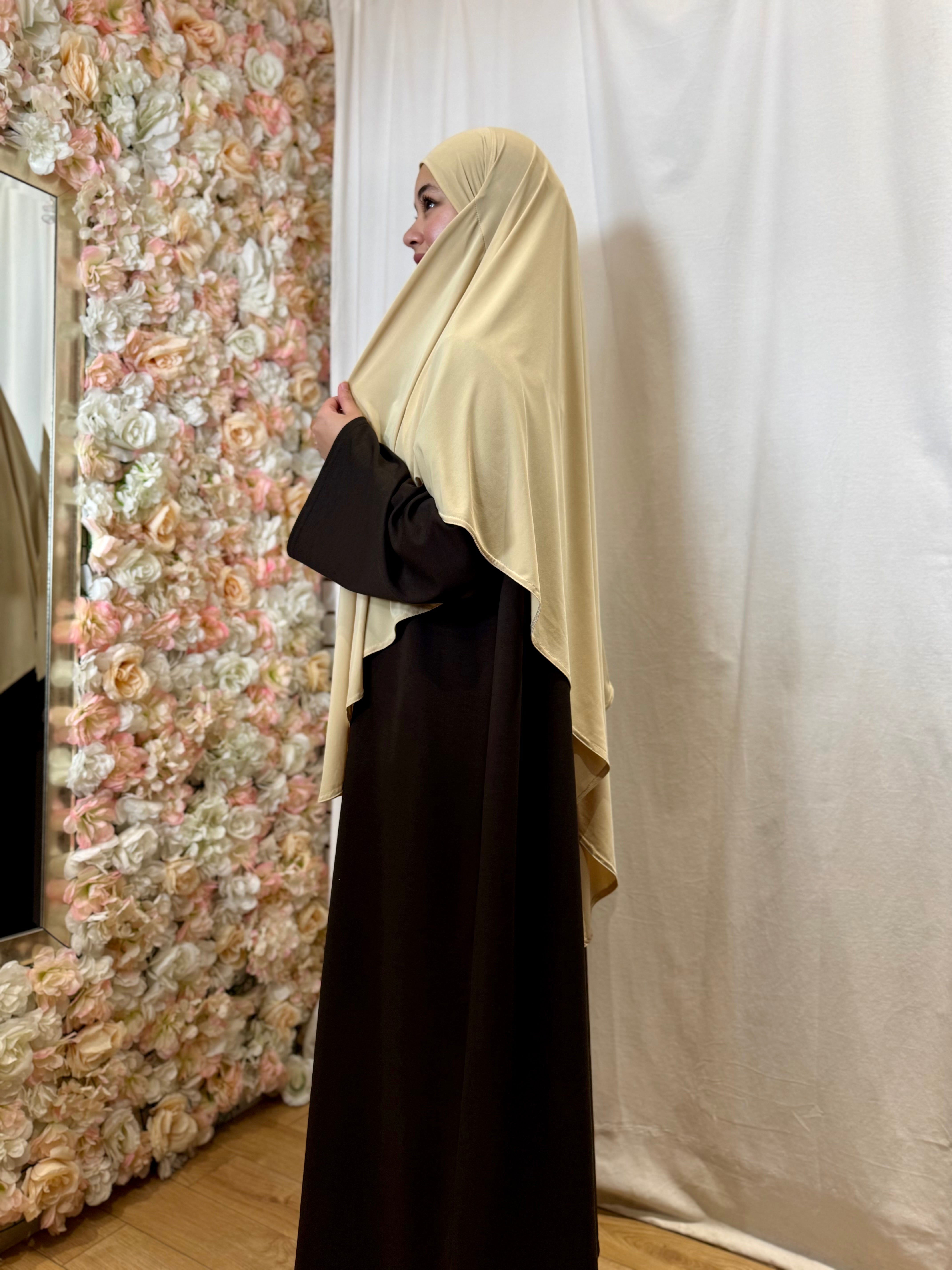 Khimar Jersey Premium - Vanille