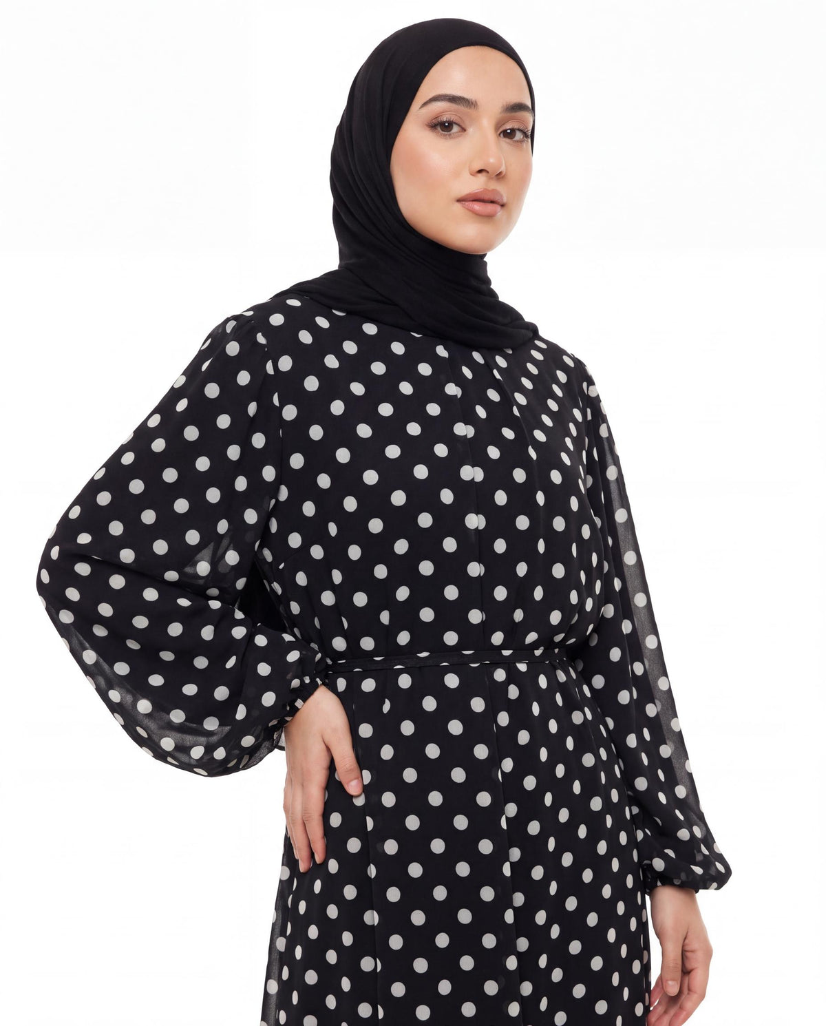 Robe Polka - Noir