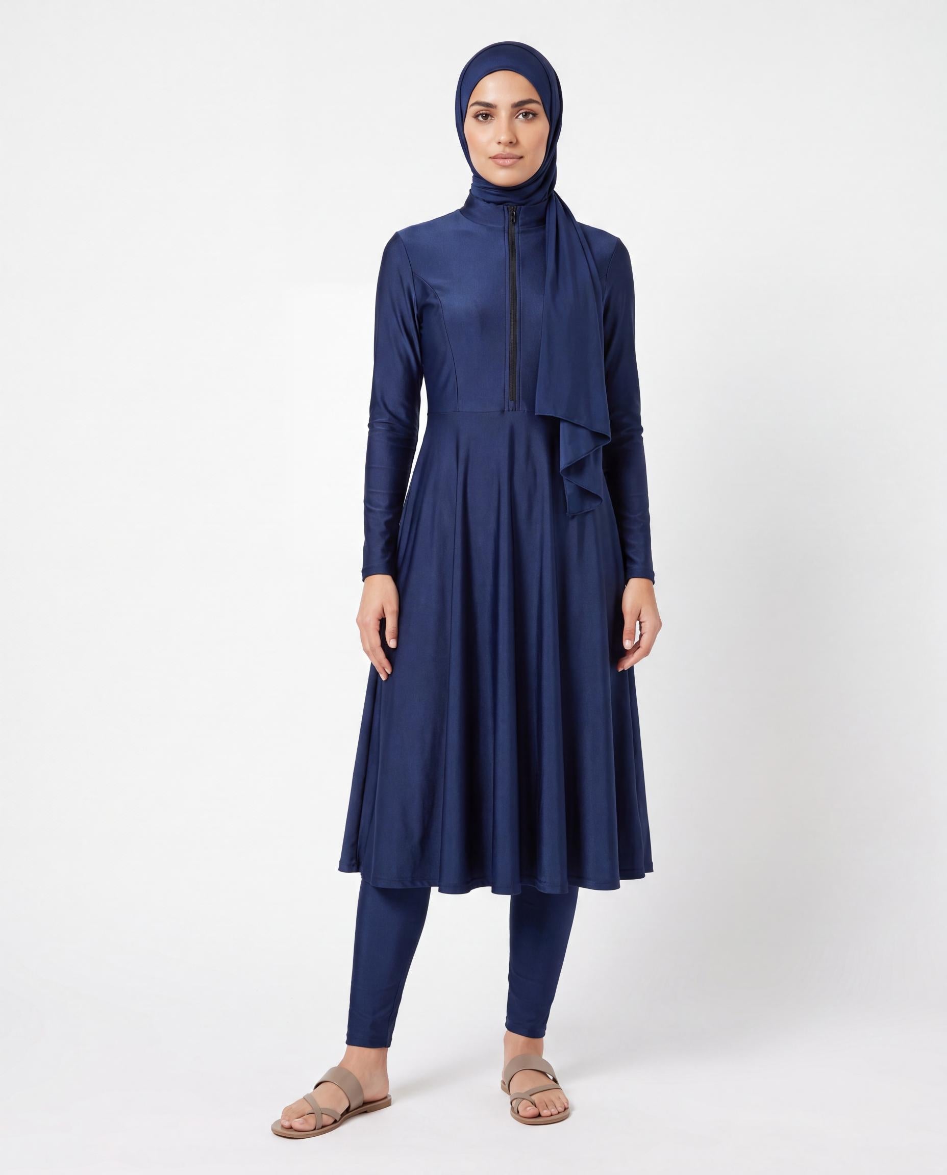 Burkini Zip - Bleu