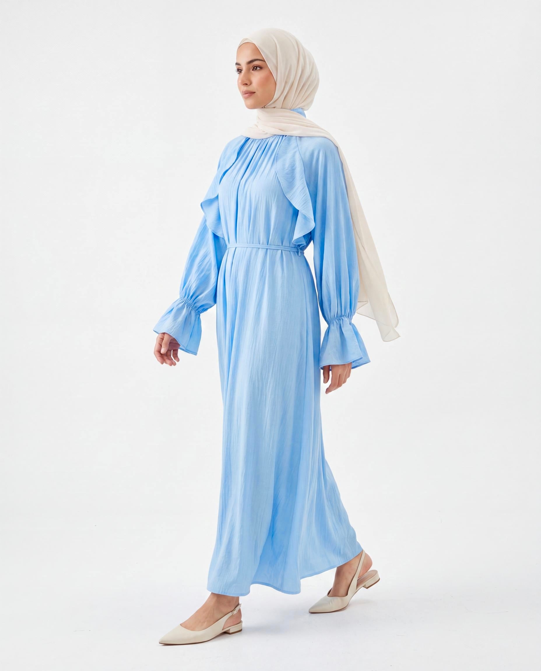 Robe Asmaa - Bleu Ciel