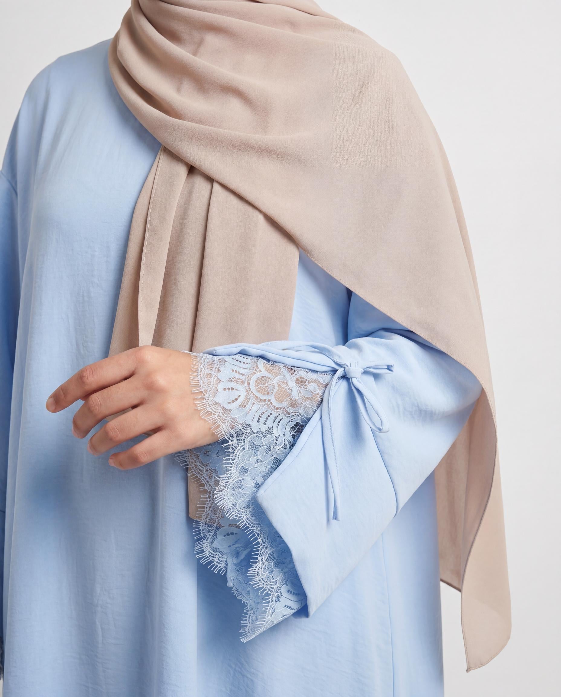 Abaya Rania - Bleu Ciel
