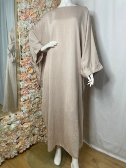 Abaya Oum Keltoum- Beige Crème