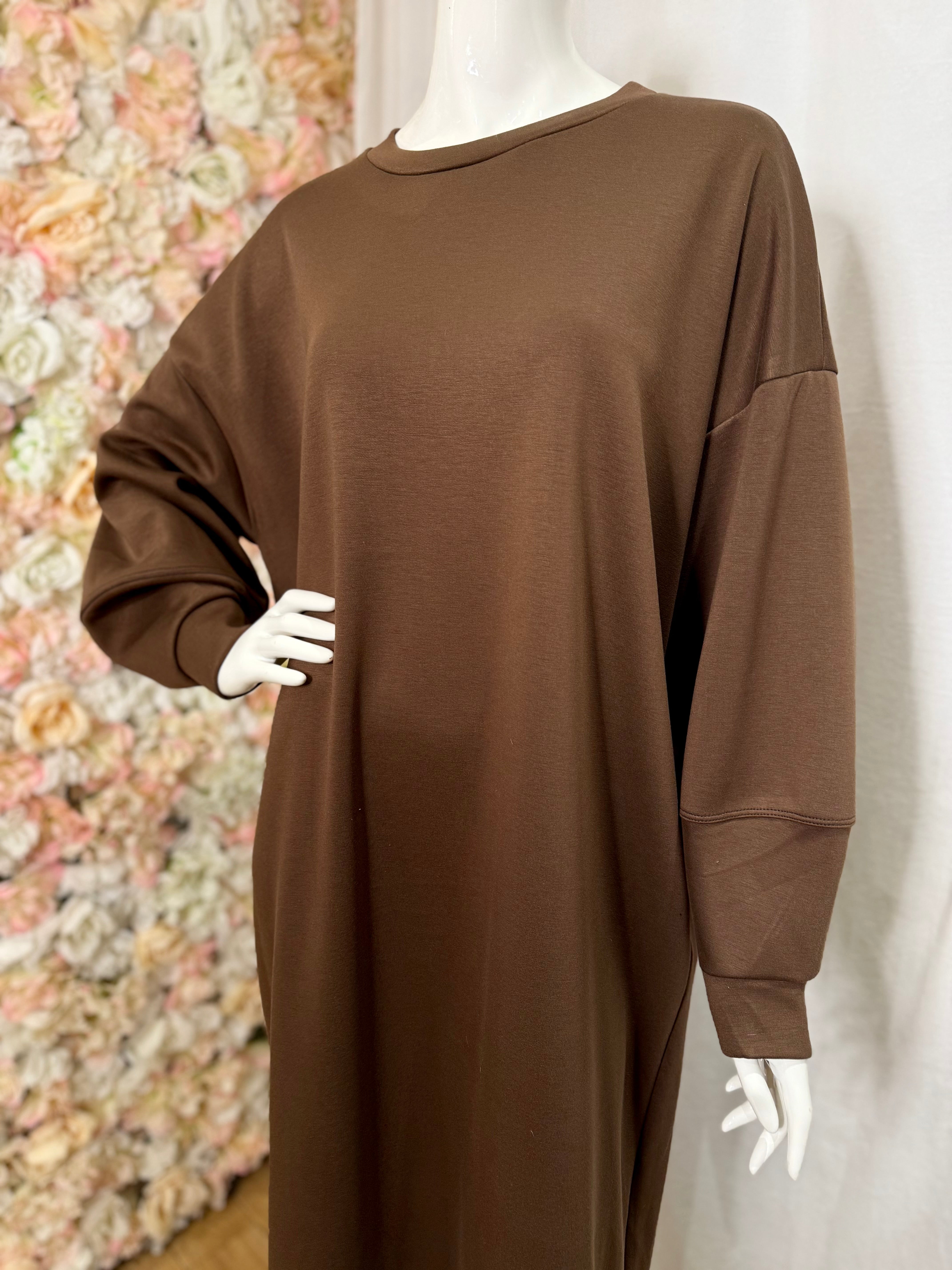 Robe Sweat - Marron noisette