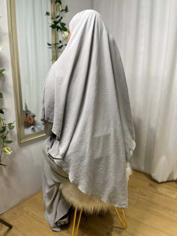 Khimar Khadija - Gris Clair