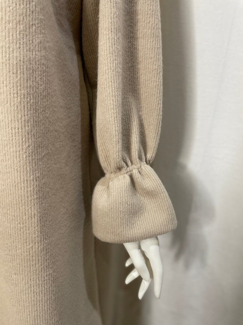 Robe Col Roulé - Beige