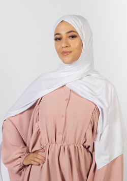 Hijab jersey - Blanc "Nieve"