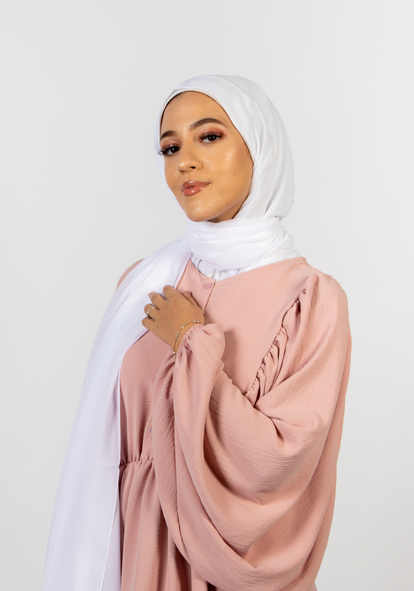 Chiffon Hijab - White "Nieve"