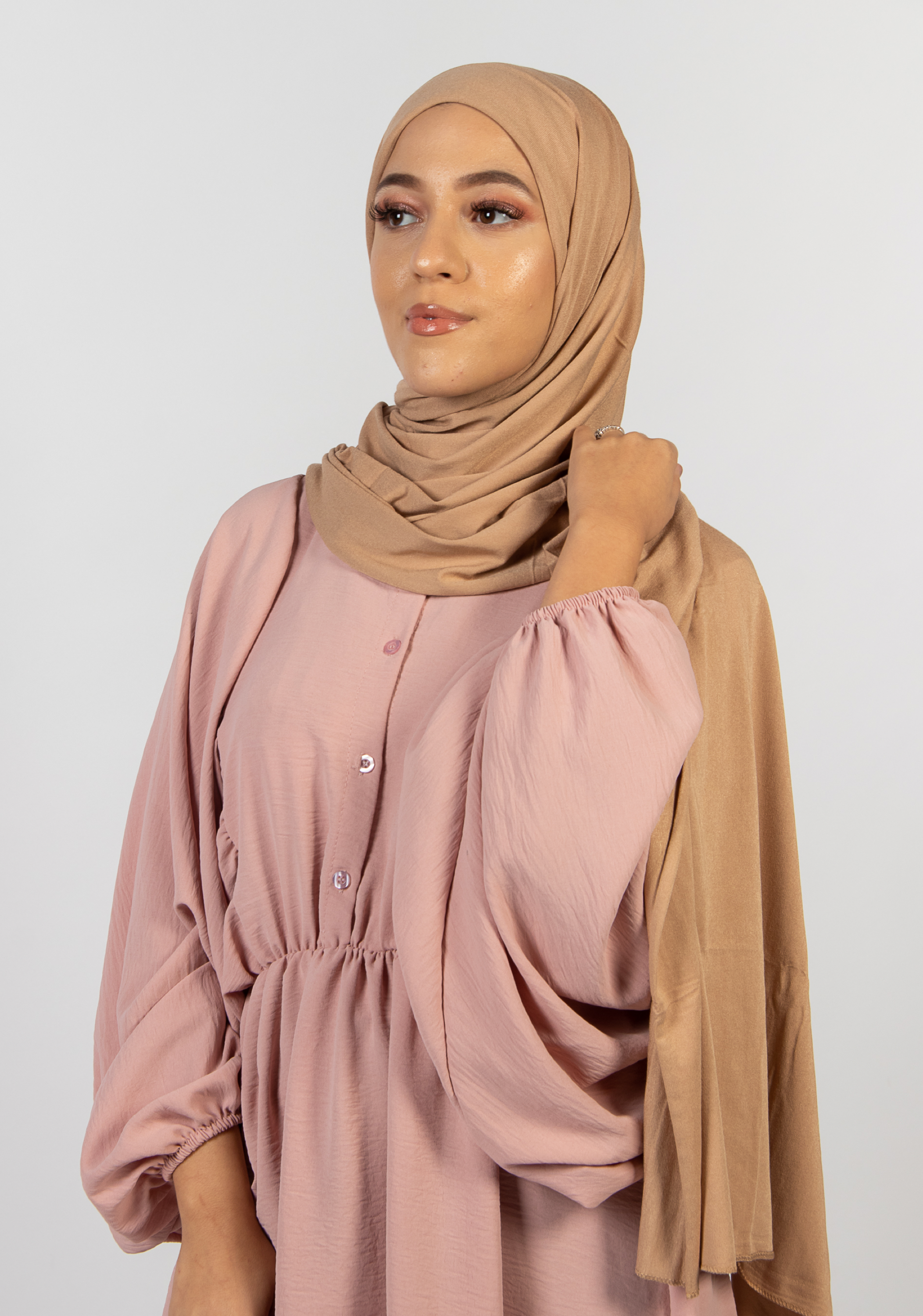 Hijab jersey - Beige Caramel
