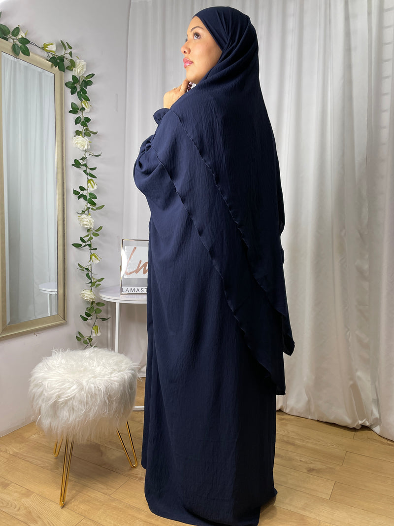 Ensemble Abaya Khimar Roqaya - Bleu Marine