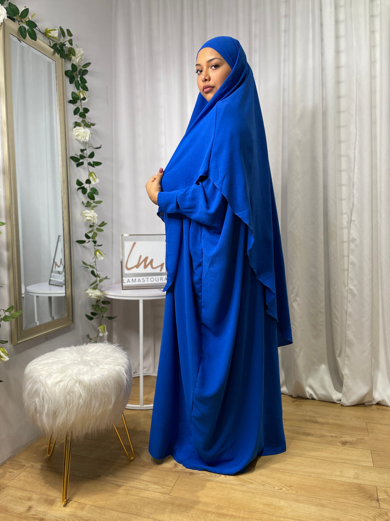 Ensemble Abaya Khimar Kawther - Bleu Royal