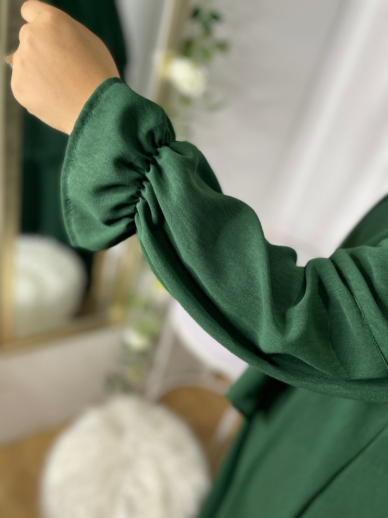 Khimar Ikhlass Abaya Set - Bottle Green