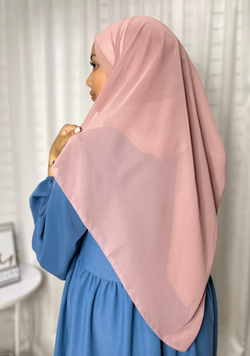 Hijab chiffon - Rose "Viejo"