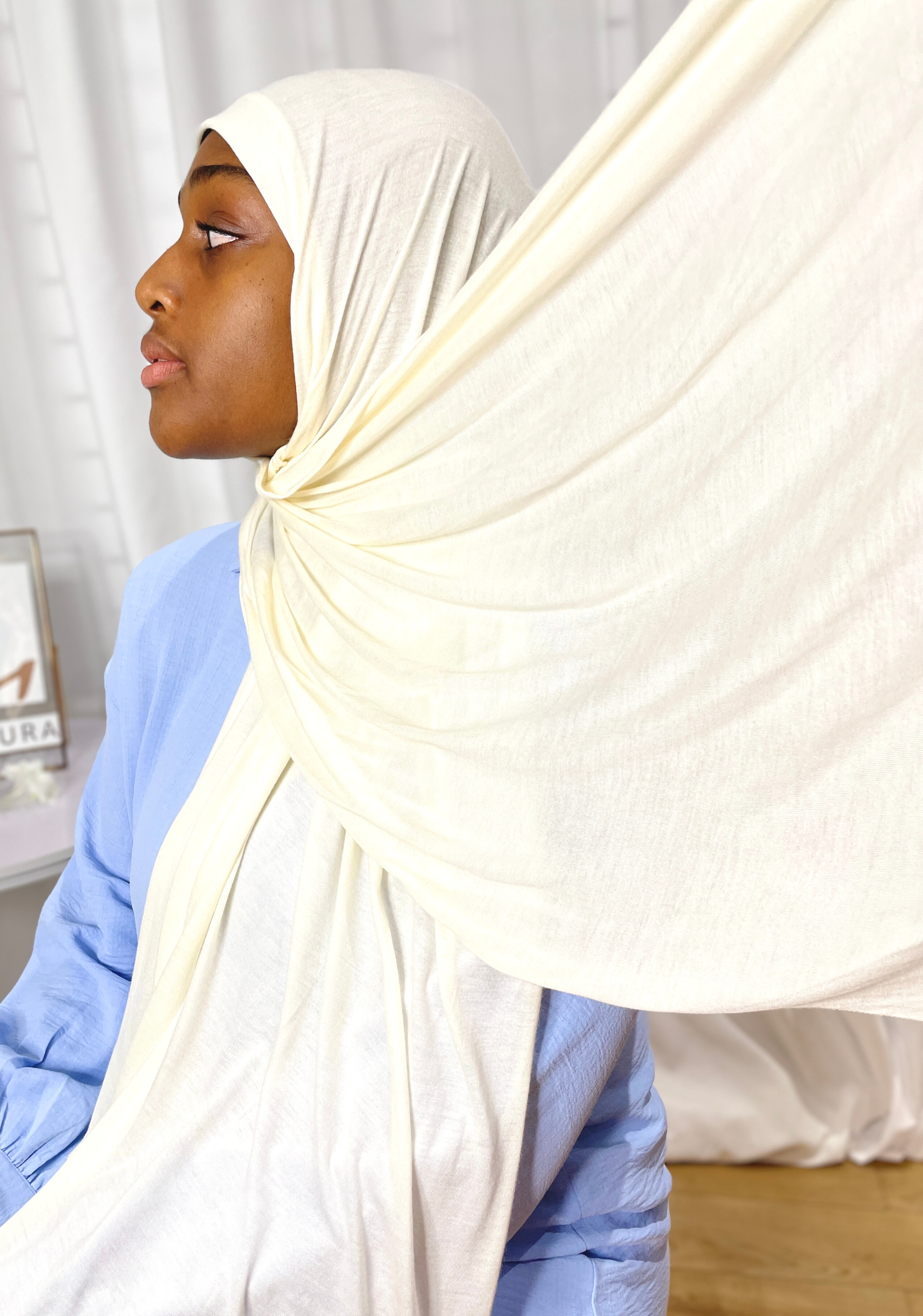 Hijab Jersey - Blanc Crème